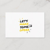 Broadway opera theater visitekaartje (Voorkant)