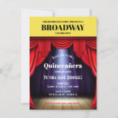 Broadway Programme Birthday Quinceañera Kaart (Voorkant)