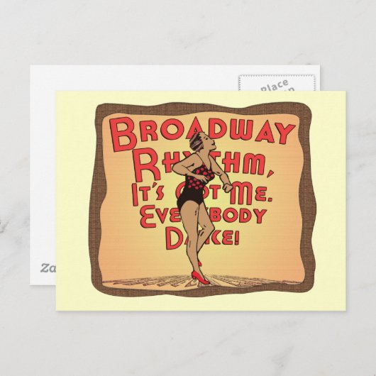 Broadway Rhythm Briefkaart (Voorkant / Achterkant)