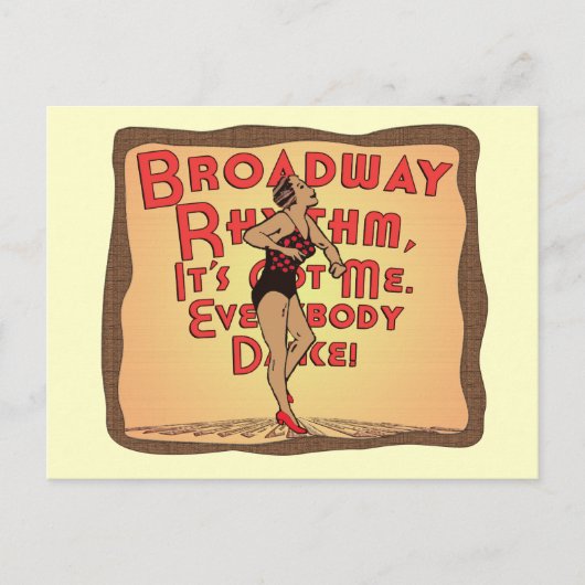 Broadway Rhythm Briefkaart (Voorkant)
