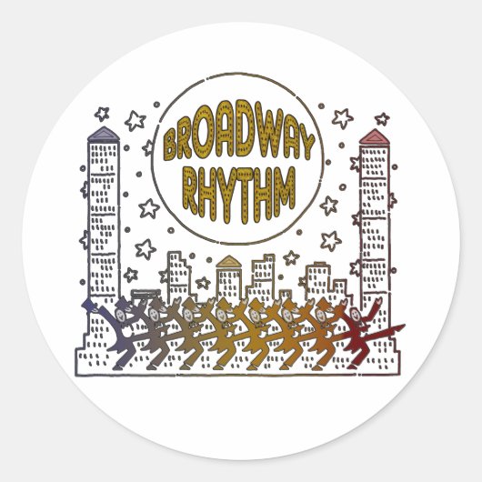 Broadway ritme Stickers (Voorkant)