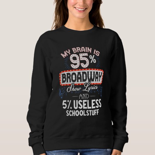 Broadway Shows Broadway Theater Broadway Trui (Voorkant)