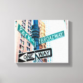 Broadway Sign Hand-getekende Potcil Crayon Art-afd Canvas Afdruk (Voorkant)