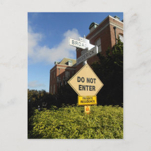 Broadway St & Broderick St, San Francisco, CA Briefkaart