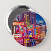 Broadway Street Downtown Nashville Tennessee Ronde Button 4,0 Cm (Voorkant /achterkant)
