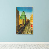 Broadway Street in Los Angeles, CA Canvas Afdruk (Insitu (Houten vloer))