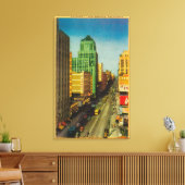 Broadway Street in Los Angeles, CA Canvas Afdruk (Insitu (Woonkamer))