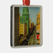 Broadway Street in Los Angeles, CA Metalen Ornament (Rechts)