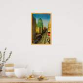 Broadway Street in Los Angeles, CA Poster (Keuken)