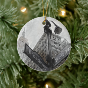 Broadway Street Sign Ornament – Waterverf NYC