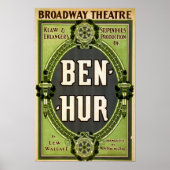  Broadway Theater Ben Hur Play Poster (Voorkant)