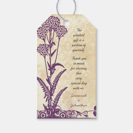  Broadway Ticket Wedding Bedankt Cadeaulabel (Voorkant)