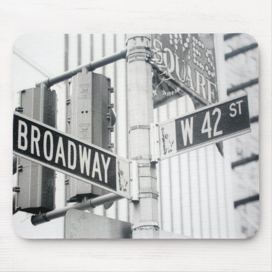 Broadway Times Square Mousepad Muismat (Voorkant)