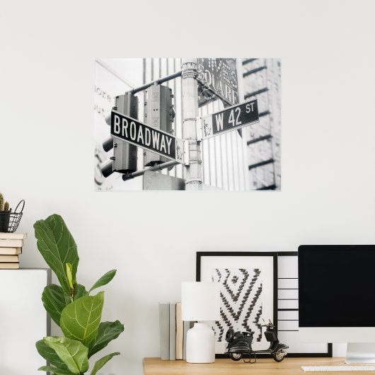 Broadway Times Square Print (Thuiskantoor)