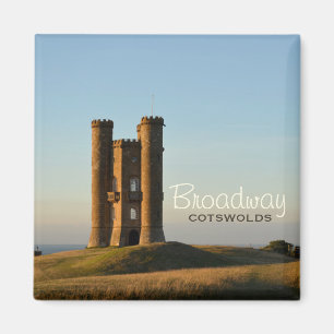 Broadway-toren in de tekstmagneet Cotswolds Magneet