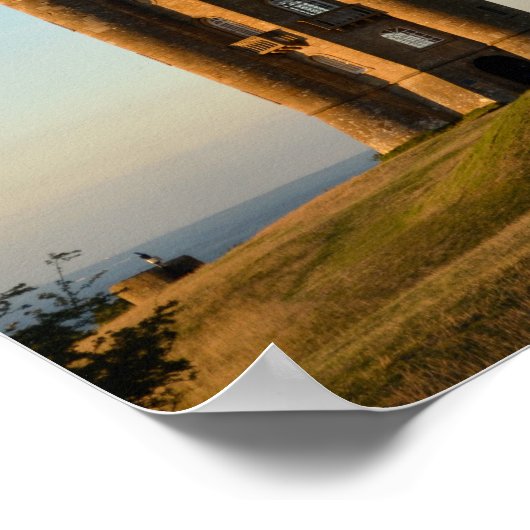 Broadway-toren in het poster Cotswolds (Hoek)