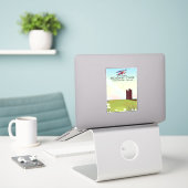 Broadway toren Worcestershire Reisposter Sticker (Laptop op bureau)