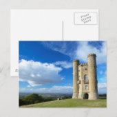 Broadway Tower, bij Broadway, Worcestershire 2 Briefkaart (Voorkant / Achterkant)