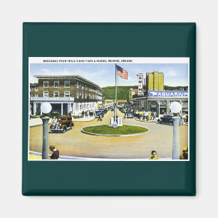 Broadway vanaf Trail's End Turn-A-Round, Seaside,  Magneet