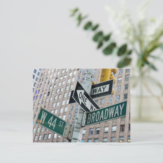 Broadway & vierenveertigste - het Briefkaart van (Staand voorkant)