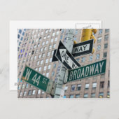 Broadway & vierenveertigste - het Briefkaart van (Voorkant / Achterkant)