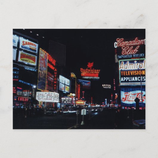 Broadway, Vintage van New York Briefkaart (Voorkant)