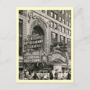 Broadway, Vintage van New York Briefkaart