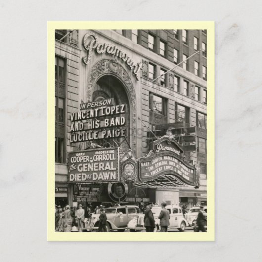 Broadway, Vintage van New York Briefkaart (Voorkant)