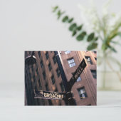 Broadway/Wallstreet Briefkaart (Staand voorkant)