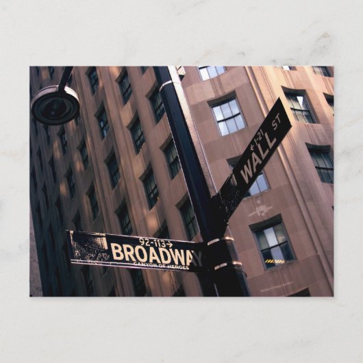Broadway/Wallstreet Briefkaart (Voorkant)