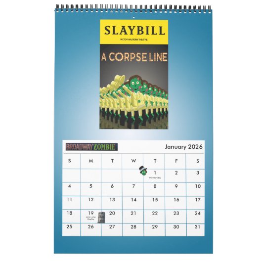Broadway Zombie The Leading Gents 2020 Calendar Kalender (Jan 2026)