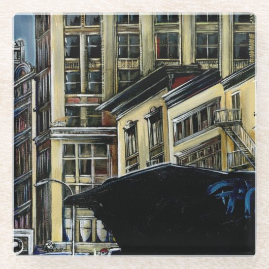 Broadway's Best, New York City Glazen Onderzetter (Voorkant)