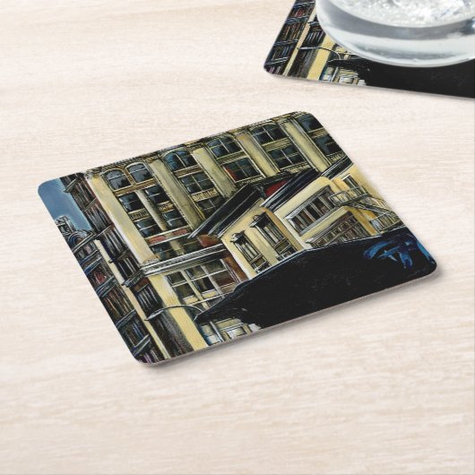 Broadway's Best, New York City Kartonnen Onderzetters (Schuin)