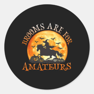 Broammen zijn voor amateurs met een hekserij ronde sticker