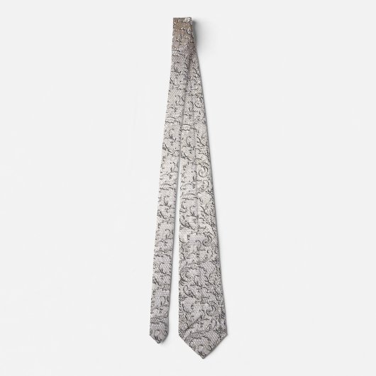 Brocade Damask Stropdas (Achterkant)