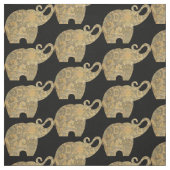 Brocade Elephants Custom Fabric Stof (Swatch)