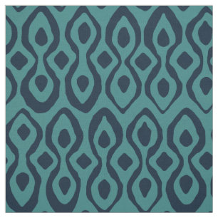 brocade indigo blauw stof