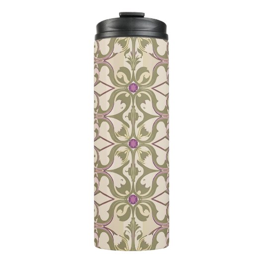  Brocade Jewel Pattern Tumbler Thermosbeker (Voorkant)