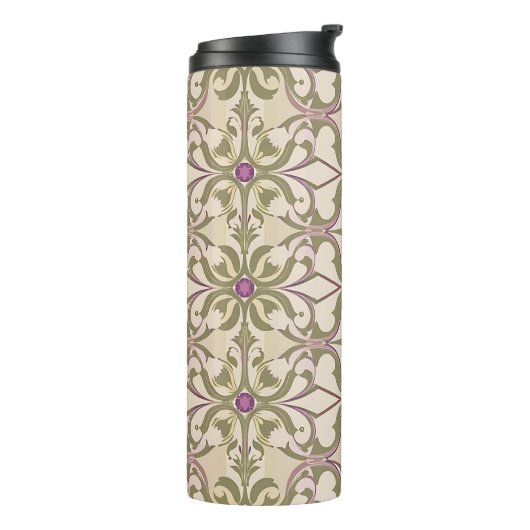  Brocade Jewel Pattern Tumbler Thermosbeker (Gedraaid links)