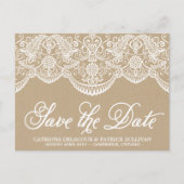 Brocade Lace Opslaan Briefkaart Datum (Voorkant)