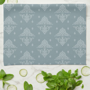 Brocade op groen theedoek