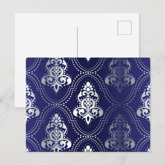 Brocade patroon briefkaart (Voorkant / Achterkant)