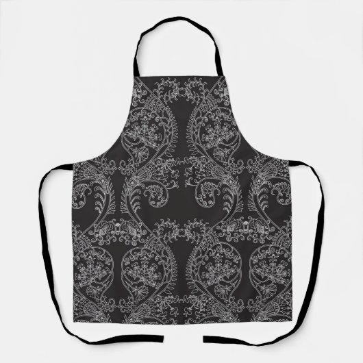 Brocade patroon schort (Voorkant)