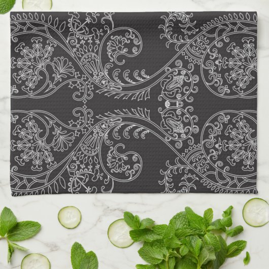 Brocade patroon theedoek (Gevouwen)
