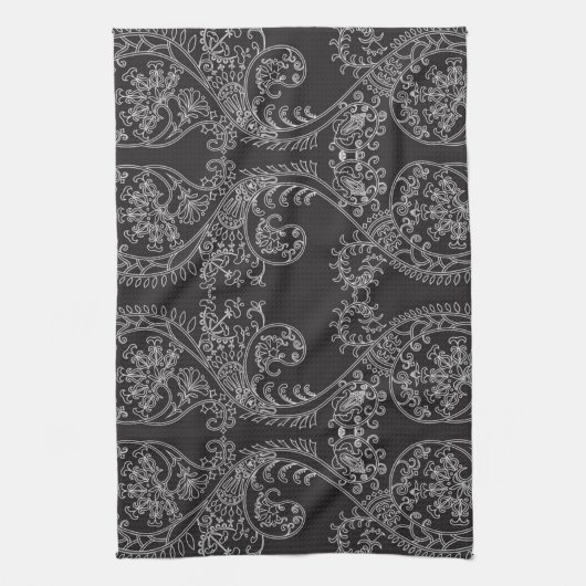 Brocade patroon theedoek (Verticaal)