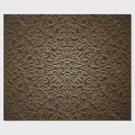 Brocade pattern cadeaupapier (Vlak)