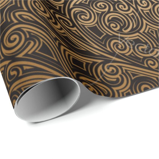 Brocade pattern cadeaupapier (Rol Hoek)