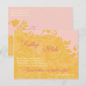 Brocade Save the Date Briefkaart (Voorkant / Achterkant)