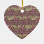 Brocade Victorian Christmas Keramisch Ornament (Voorkant)