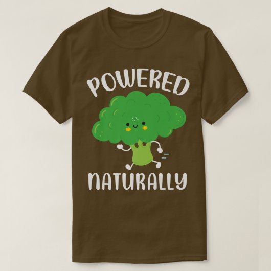 Brocc met natuurlijke vegetatie op plantaardige ba t-shirt (Design voorkant)